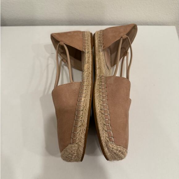 Eileen Fisher Womens Size 8 Lee Tumbled Nubuck Espadrille Nude Espresso Casual - Picture 3 of 7